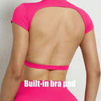 Open-Back Crop Training Tee