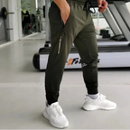 Tapered Zip Run Pants