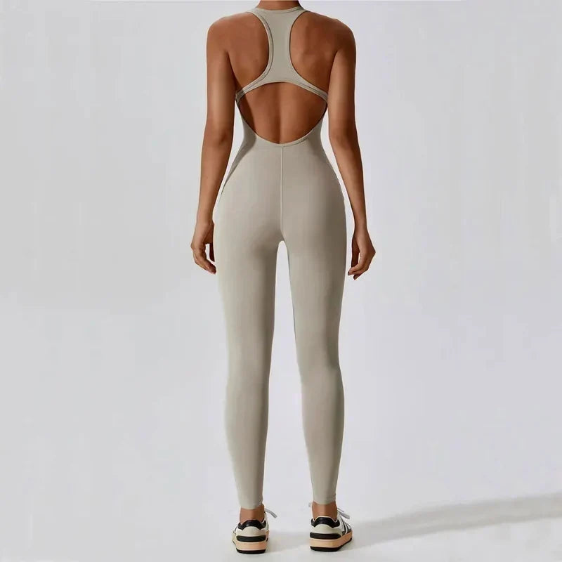 Open-Back Sculpt Jumpsuit