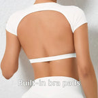 Open-Back Crop Training Tee